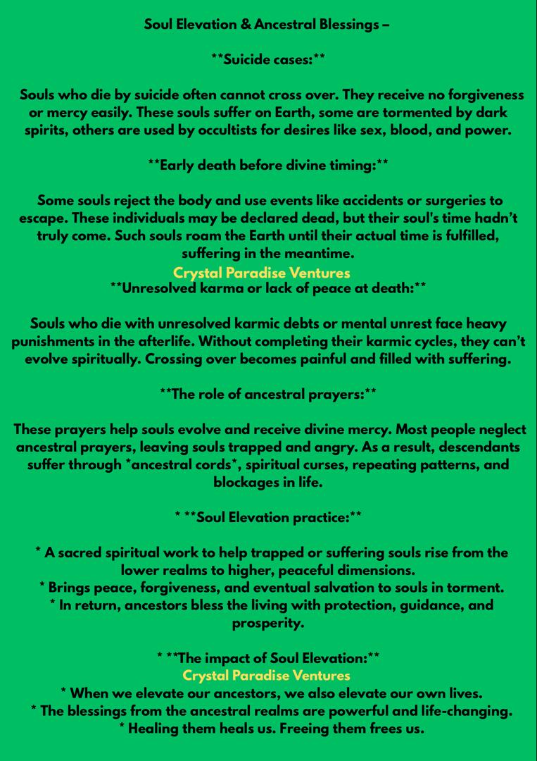 🕯️ Ancestral Prayers & Soul Elevation Ritual