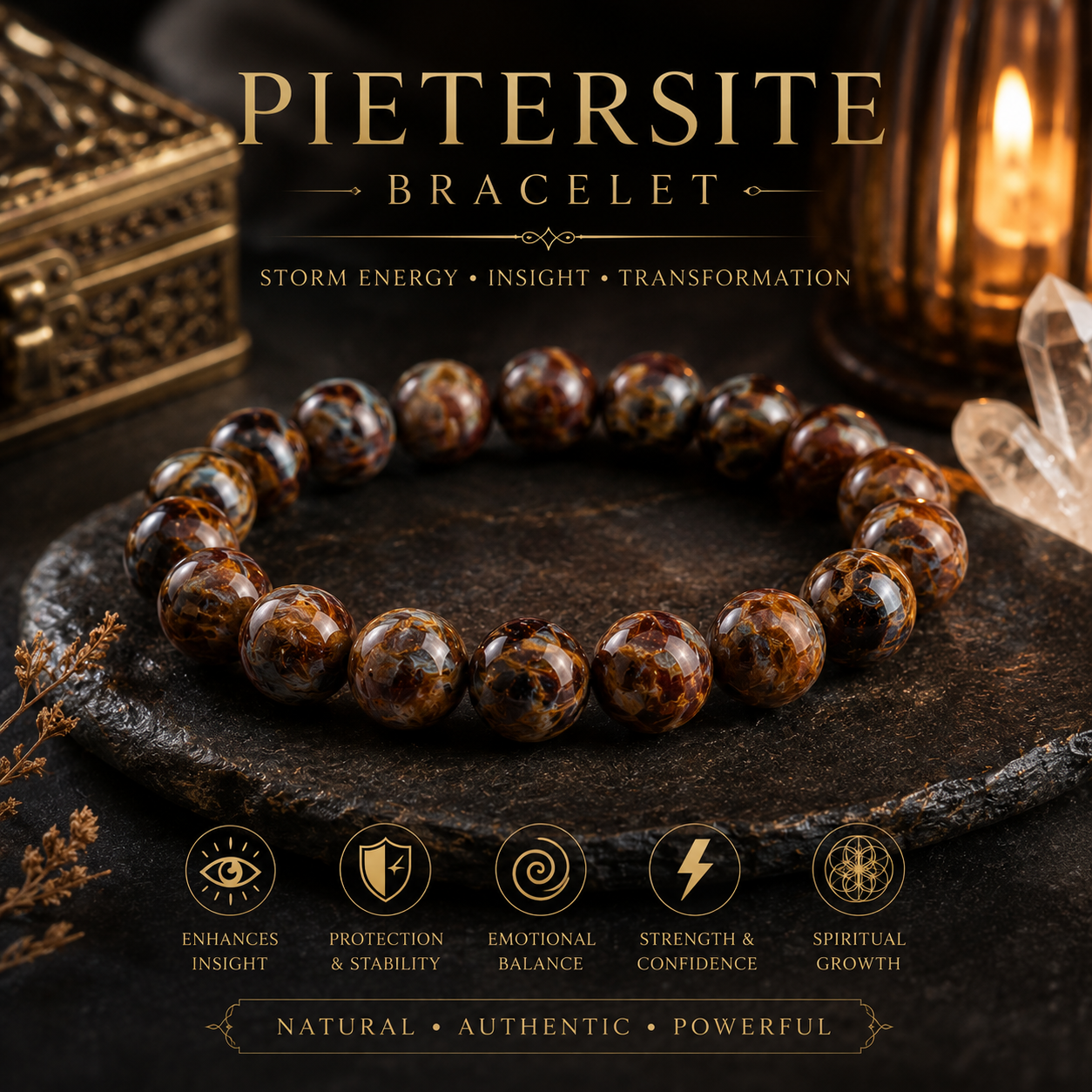 777 PORTAL MASTERPIECE ACTIVATED PIETERSITE BRACELET
